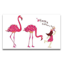 Load image into Gallery viewer, Little Girl &amp; Flamingos Paint by Numbers