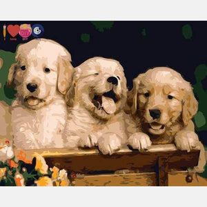 Little Pups Paint by Numbers