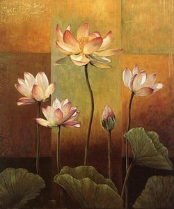 Lotus Flowers Paint by Numbers