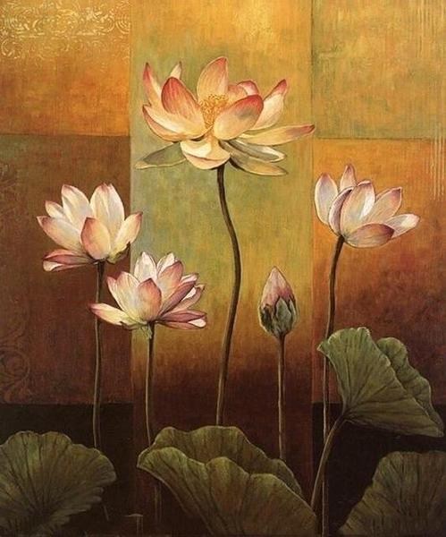 Lotus Flowers Paint by Numbers