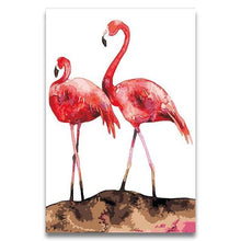 Load image into Gallery viewer, Lovely Flamingos Paint by Numbers