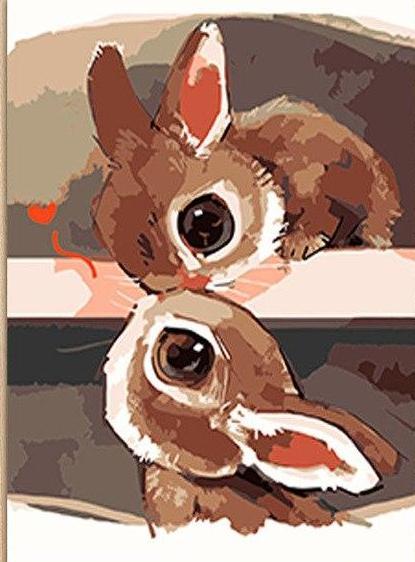 Lovely Rabbits Paint by Numbers