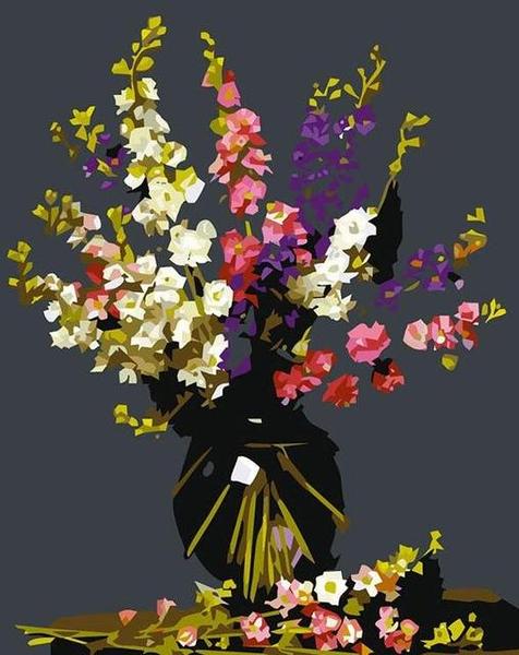 Magnificent Flower Vase Paint by Numbers