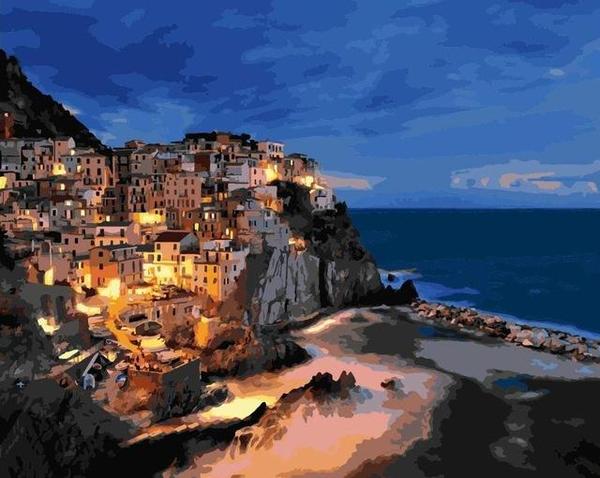 Manarola Italy Paint by Numbers