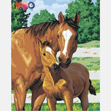 Load image into Gallery viewer, Mare &amp; Baby Paint by Numbers