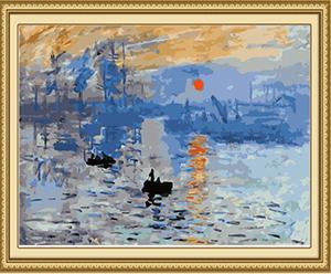 Monet's Impression Sunrise Paint by Numbers