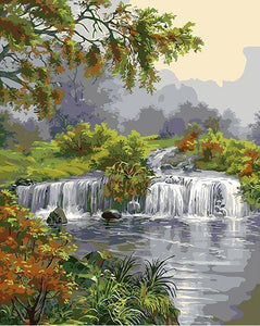 Natural Water Stream Paint by Numbers