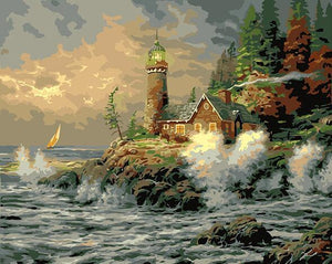 Ocean Waves Paint by Numbers