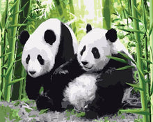 Load image into Gallery viewer, Pandas Pair Paint by Numbers