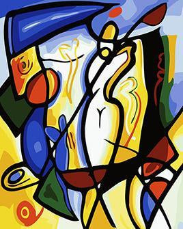 Picasso's Abstract Golf Paint by Numbers