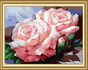 Pair of Roses Paint by Numbers