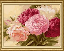 Load image into Gallery viewer, Peonies Bunch Paint by Numbers