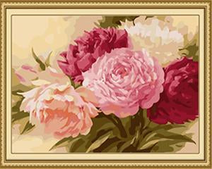 Peonies Bunch Paint by Numbers
