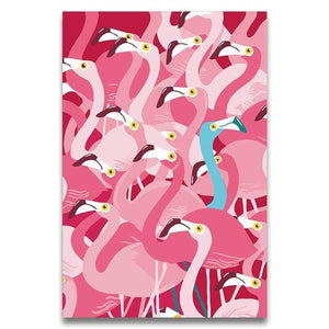 Pink Flamingos Paint by Numbers