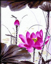 Load image into Gallery viewer, Pink Lotus Pint by Numbers