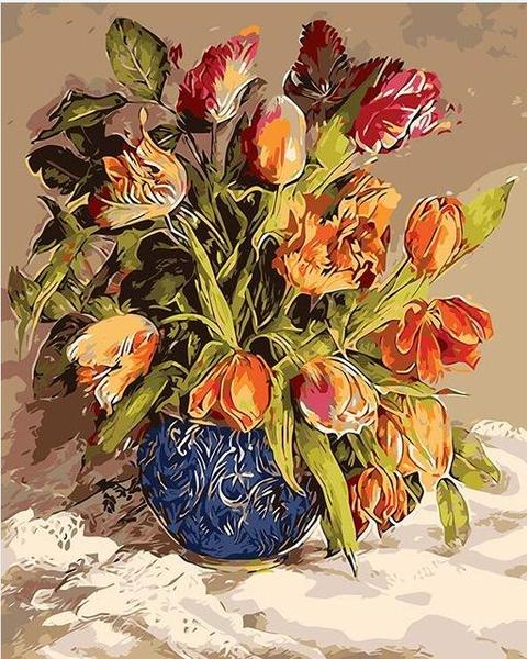 Pretty Tulips Paint by Numbers 