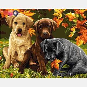 Puppies Paint by Numbers