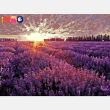 Load image into Gallery viewer, Purple Fields Paint by Numbers