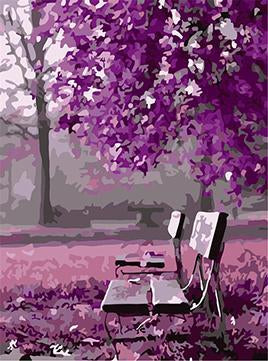 Purple Park Paint by Numbers
