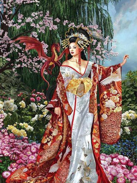 Queen of Silk Paint by Diamonds