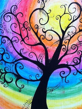 Load image into Gallery viewer, Rainbow Tree Paint by Diamonds 