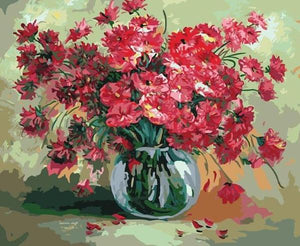 Red Poppies Paint by Numbers