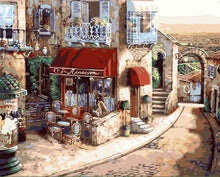 Load image into Gallery viewer, Road Side Cafe Paint by Numbers