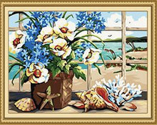Load image into Gallery viewer, Sea Shells &amp; Flowers Paint by Numbers