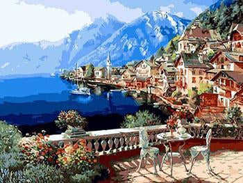 Sea View Sitting Paint by Numbers