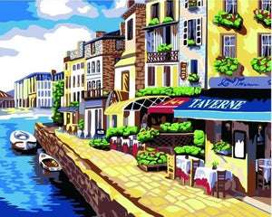 Sea View City Paint by Numbers