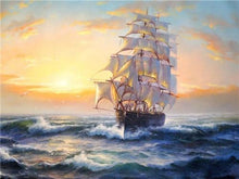 Load image into Gallery viewer, Ship in the Ocean Paint by Diamonds