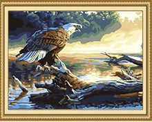 Load image into Gallery viewer, Sitting Eagle Paint by Numbers