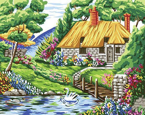 Spring House Paint by Numbers