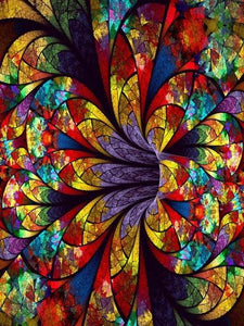 Stained Glass Art Paint by Diamonds