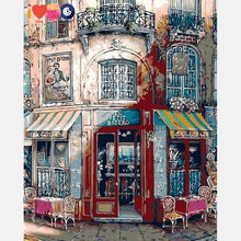 Load image into Gallery viewer, Street Cafe Paint by Numbers