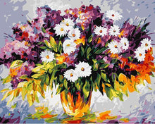 Load image into Gallery viewer, Striking White Daisies Paint by Numbers