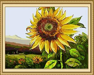 Sunflower Close up Paint by Numbers