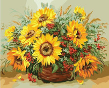 Load image into Gallery viewer, Sunflowers Basket Paint by Numbers