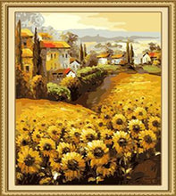 Load image into Gallery viewer, Sunflowers Beds Paint by Numbers