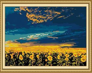 Sunflowers Crop Paint by Numbers