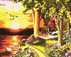 Sunset View Paint by Numbers