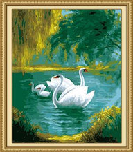 Load image into Gallery viewer, Swans Paint by Numbers