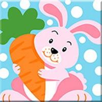 Sweet Rabbit Paint by Numbers