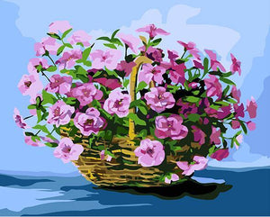 Sweet pea Basket Paint by Numbers