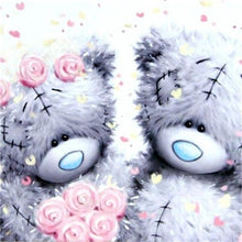 Load image into Gallery viewer, Teddies in Love Paint by Diamonds