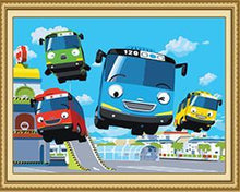 Load image into Gallery viewer, Toy Buses Paint by Numbers
