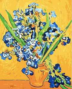 Van Gogh Iris Vase Paint by Numbers