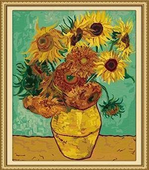 Van Gogh's Sunflowers Paint by Numbers