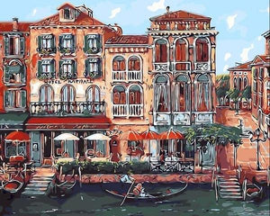Vintage Restaurant Paint by Numbers