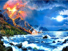 Load image into Gallery viewer, Volcano Eruption Paint by Diamonds